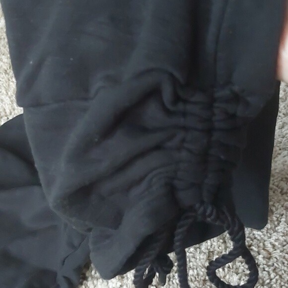 Gymshark vital seamless leggings black.logo string roll up Soft Yoga - Picture 4 of 7